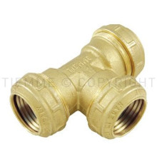 Тройник резьбозажимной Tiemme 40х40х40 мм 3410022