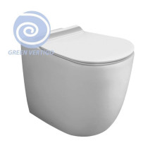 Унитаз напольный Simas Vignoni Rimless Tornado 56х36.5 см белый VI01VERTbi