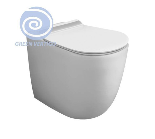 Унитаз напольный Simas Vignoni Rimless Tornado 56х36.5 см белый VI01VERTbi