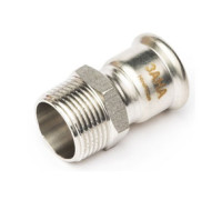 Ниппель переходной Sanha NiroPress 91243G 22x3/4 ВПр-НР нержавеющая сталь 691243G2234.3