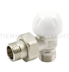 Клапан запорный угловой Tiemme 3/4 НР х 1/2 НР 3330013