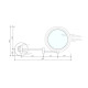 Зеркало косметическое Decor Walther BS 16 Touch подвесное 5x LED хром 0121400