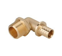 Угольник аксиальный латунный Smart Install 16x2.2 мм - 1/2 НР 52141S