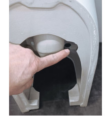 SaleAQM1001 Унитаз напольный Rimless c сиденьем SoftClose, горизонтальный выпуск. 670x360x445мм SaleAQM1001_585