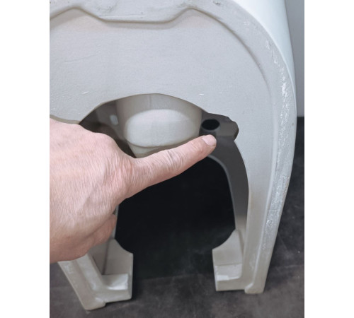 SaleAQM1001 Унитаз напольный Rimless c сиденьем SoftClose, горизонтальный выпуск. 670x360x445мм SaleAQM1001_585