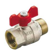 Кран шаровой Tiemme MISTRAL 1 1/4 вн/нар ручка-бабочка 2360031