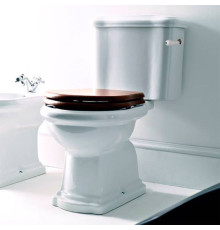 Унитаз-моноблок Kerasan Retro 72х38.5 см слив в пол ручка справа белый/хром 107101/101201/760390/756990