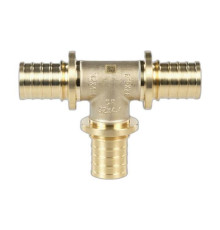 Тройник равнопроходной REHAU MX 32 мм латунный 11080341001