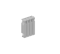 Радиатор биметаллический RIFAR MONOLIT VENTIL 350 5 секций нижнее подключение MN-350-05-VR RAL 9016