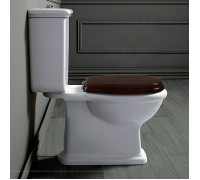 Унитаз-моноблок Simas Lante 70.5х36.5 см горизонтальный выпуск бачок с кнопкой хром белый LA08bi/LA09bi/D25cr