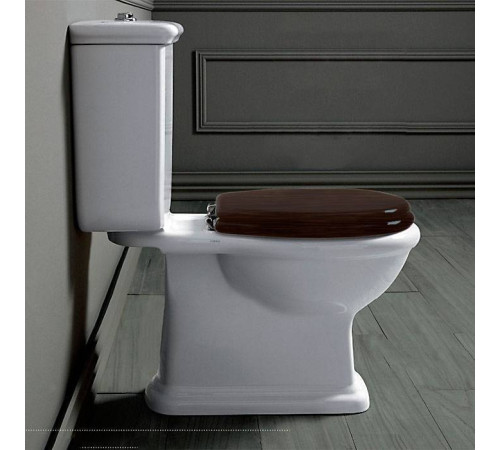 Унитаз-моноблок Simas Lante 70.5х36.5 см горизонтальный выпуск бачок с кнопкой хром белый LA08bi/LA09bi/D25cr