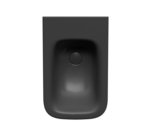 Биде подвесное GSI Nubes 550 х 350 мм черный матовый Ardesia с крепежом 9665FR2126