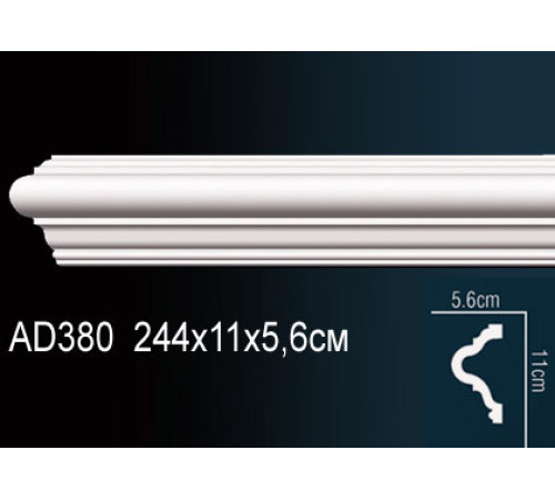 Молдинг Perfect AD380 полиуретановый 35х18х2440 мм AD380
