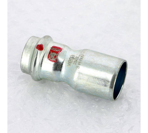 Муфта-вставка пресс из оцинкованной стали Viega Prestabo 28х22 мм 558543