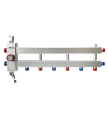 Гидроразделитель из нержавеющей стали с коллектором ZOTA горизонтальный односторонний 4 контура GR4930001214