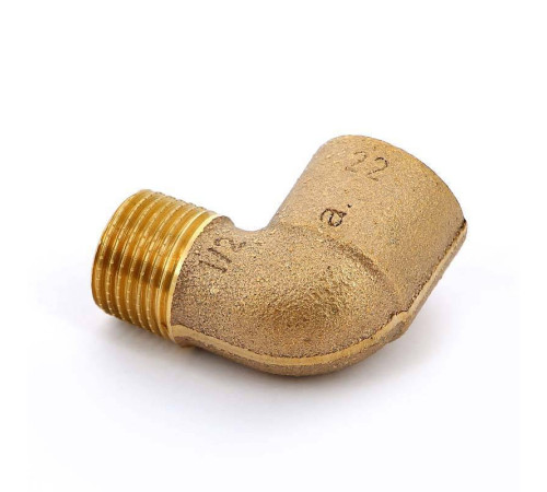 Угол 90° бронзовый Viega пайка-НР 22х1/2 136307