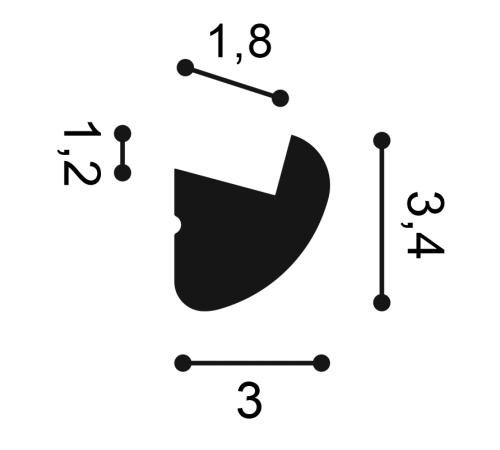 Карниз для скрытого освещения Orac Decor CX188F гибкий