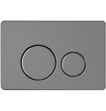 Панель смыва AQUAme нержавеющая сталь серый матовый AQM4111GM