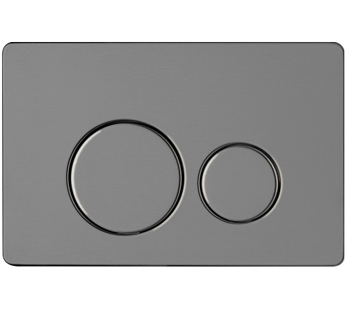 Панель смыва AQUAme нержавеющая сталь серый матовый AQM4111GM