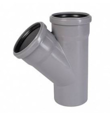 Тройник канализационный Ostendorf HTEA 45° 110/75 мм PP 115210