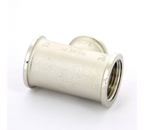 Тройник никелированный Tiemme 3/4x1/2x3/4 ВР-ВР-ВР 1500151