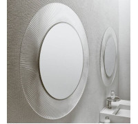 Зеркало круглое Laufen Kartell d 78 см настенное с LED подсветкой прозрачный кристалл 3.8633.3.084.000.1