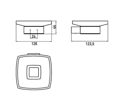 Мыльница подвесная emco Loft emco-steel/хрусталь 0530 016 00