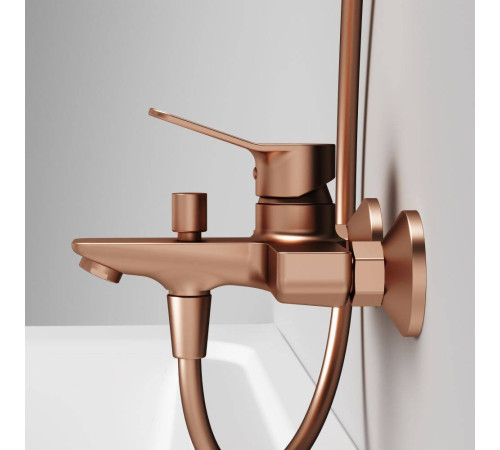 Смеситель для ванны и душа AM.PM X-Joy розовое золото F85A10044