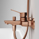 Смеситель для ванны и душа AM.PM X-Joy розовое золото F85A10044