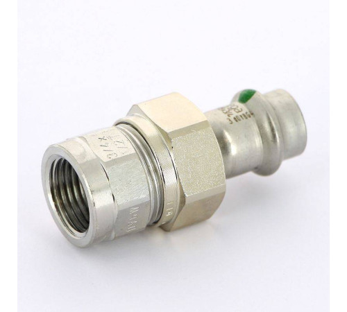 Муфта разъемная Viega Sanpress Inox 15х1/2 пресс-В с плоским уплотнением 437459