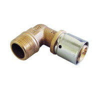 Угольник-переход пресс Oventrop Cofit P 32x3 мм x 1 НР бронза 1512348