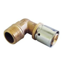 Угольник-переход пресс Oventrop Cofit P 32x3 мм x 1 НР бронза 1512348