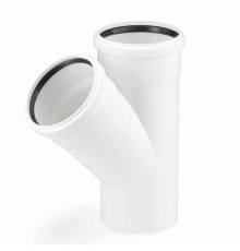 Тройник канализационный REHAU RAUPIANO Plus 110/50/45° 11213041001