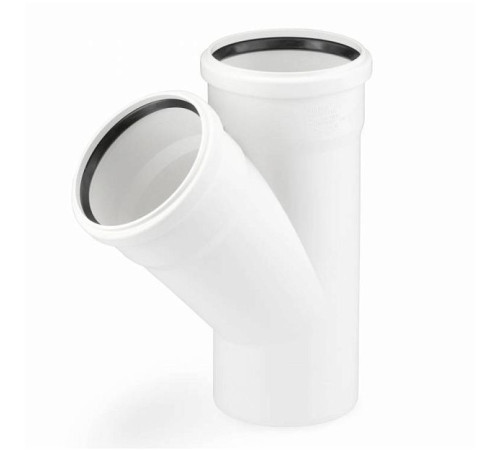 Тройник канализационный REHAU RAUPIANO Plus 110/50/45° 11213041001