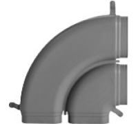 Колено двойное Zehnder ComfoFresh CK 300H 990322021