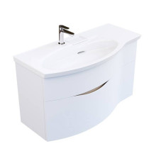 Тумба подвесная с раковиной Kerama Marazzi Riva 100 см левая белый матовый RV.wb.100Lh/RV.100Lh\WHT.M