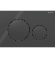 Клавиша смыва Geberit Sigma20 для двойного смыва круглая черный матовый 115.882.DW.1