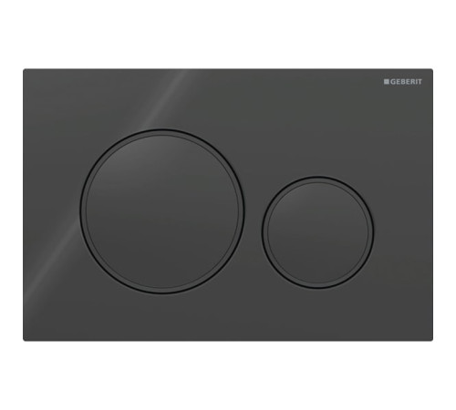 Клавиша смыва Geberit Sigma20 для двойного смыва круглая черный матовый 115.882.DW.1