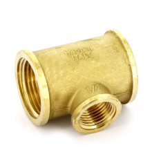 Тройник латунный Tiemme 1x1/2x1 ВР 1500037