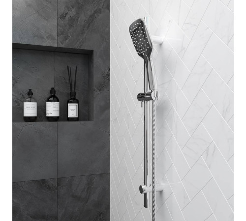 Душевой комплект AM.PM Eclipse со штангой и лейкой хром 931001000