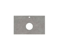 Столешница из керамогранита Kerama Marazzi Фондамента 80 см 1 отв. серый натуральный PL1.DL500920R/80