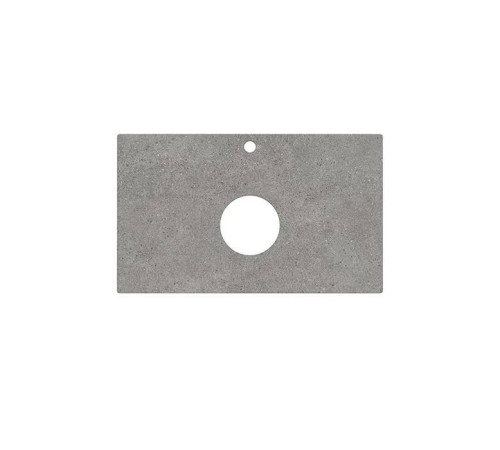 Столешница из керамогранита Kerama Marazzi Фондамента 80 см 1 отв. серый натуральный PL1.DL500920R/80
