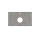 Столешница из керамогранита Kerama Marazzi Фондамента 80 см 1 отв. серый натуральный PL1.DL500920R/80