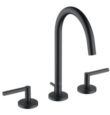 Смеситель для раковины Kludi Nova Fonte Puristic на 3 отверстия комплект черный матовый 201433915