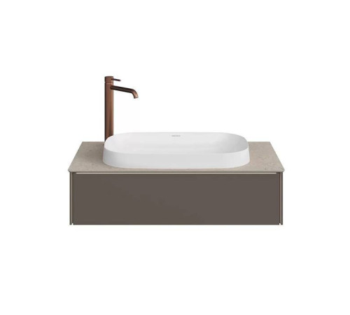 Тумба под раковину подвесная Kerama Marazzi Magica 88.4х48.5х22 см 1 ящик вечерний серый матовый MA.90.1/EGR.M