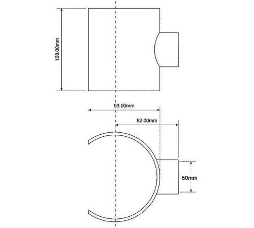 Врезка в канализацию McAlpine 110x50 мм клеевое соединение MRSOB-50