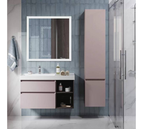 Пенал подвесной Kerama Marazzi Cubo 165 см правый мальва матовый CUB.165Rh\MAL