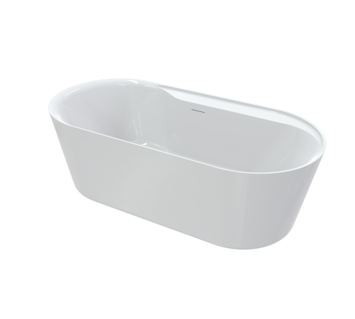 Ванна акриловая отдельностоящая AQUAMET AQM3505MW-L 1795х845х600 мм левая белый матовый AQM3505MW-L