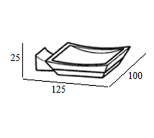 Мыльница IBB Firenze подвесная хром FI01A CRO/CRO