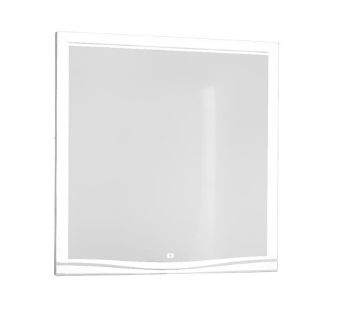 Зеркало Laparet Bianca 80x80 см белое с подсветкой и антизапотеванием BiaL.02.48/W